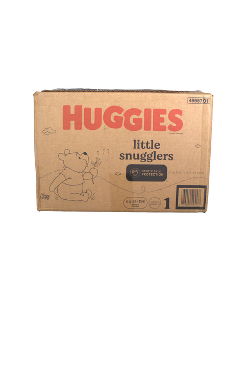 Huggies Little Snugglers - Size 1 - 198 Count - Open Box