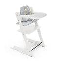 Stokke Tripp Trapp High Chair with Cushion and Tray - White/Nordic Blue - 1