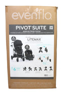 Evenflo PIvot Suite Modular Travel System with LiteMax Infant Car Seat - Dunloe Black - 2022 - Open Box - 5