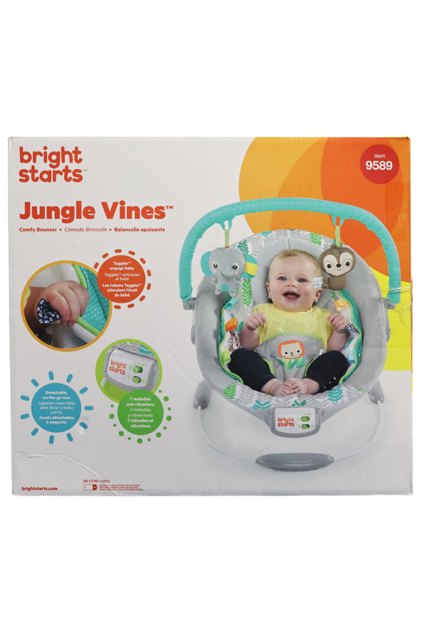 Bright Starts Comfy Bouncer - Jungle Vines - 2