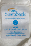 Halo Sleepsack Wearable Blanket - Cream Plush Dots - Large - Well Loved - 4