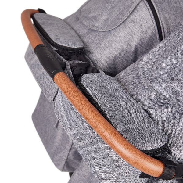 Zoe The Double Stroller Organizer - Grey - 1