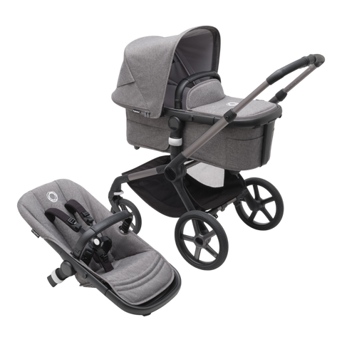 Buy grey-melange-with-graphite-frame Bugaboo Fox 5 Complete Stroller