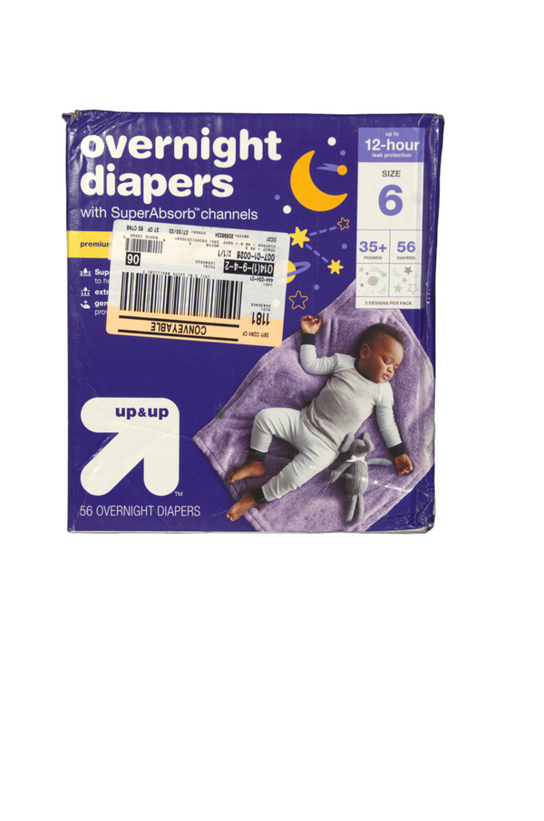 up & up Disposable Overnight Diapers - Size 6 - 56 Count - 1
