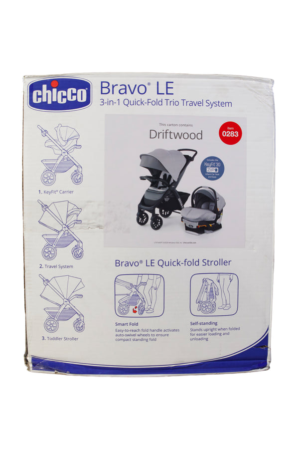 Chicco Bravo LE Trio Travel System - Driftwood - 2