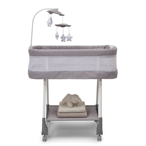 Simmons Kids' Shooting Star Rocking Bassinet with Air Flow Mesh - Platinum - Open Box