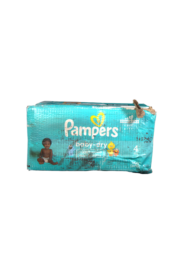 Pampers  Baby Dry Diapers - Size 4-150 Count - Open Box - 2