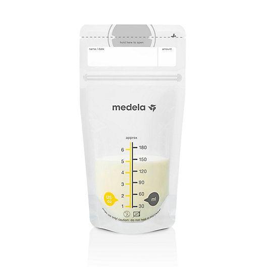 Medela Breast Milk Storage Bags -  25 Pack - 6oz - 1