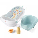 Fisher-Price 4-in-1 Sling 'n Seat Bath Tub - Light Blue/Orange - 1