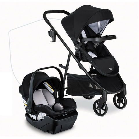 Britax Willow Brook Travel System - Onyx Glacier