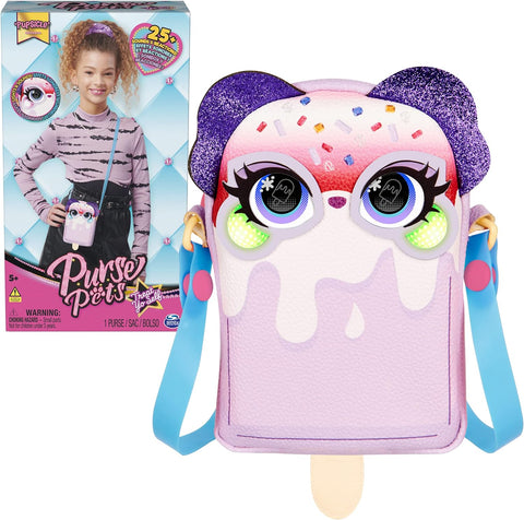 Purse Pets Treat Yo Self Interactive Toy & Crossbody Bag - Pupsicle