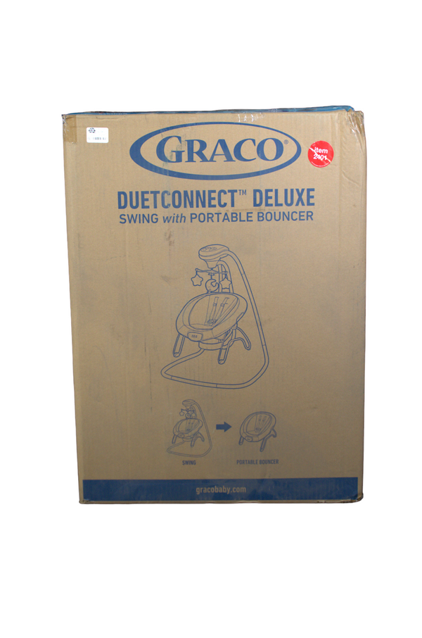 Graco DuetConnect Deluxe Swing with Portable Bouncer - Britton - Like New - 2