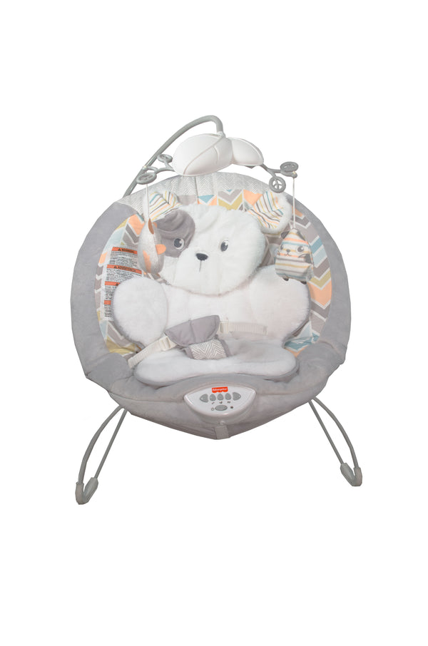 Fisher-Price Sweet Snugapuppy Deluxe Bouncer - Original - Gently Used - 1
