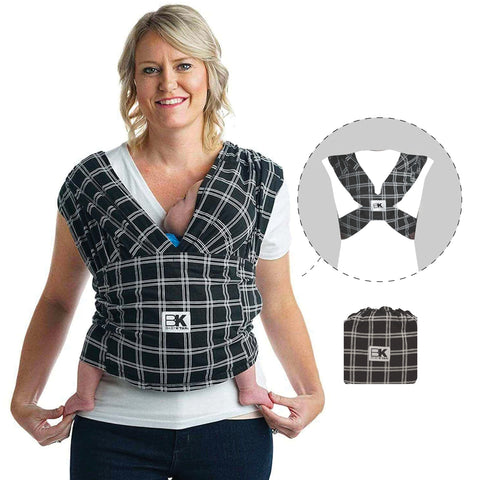 Baby K'tan Original Baby Carrier - Mad for Plaid - M