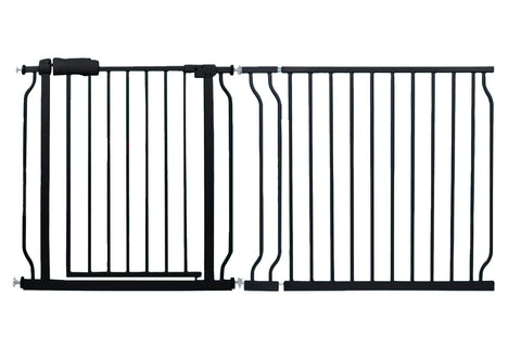 COSEND Extra Wide Pressure Mounted Baby Gate - Black - Open Box