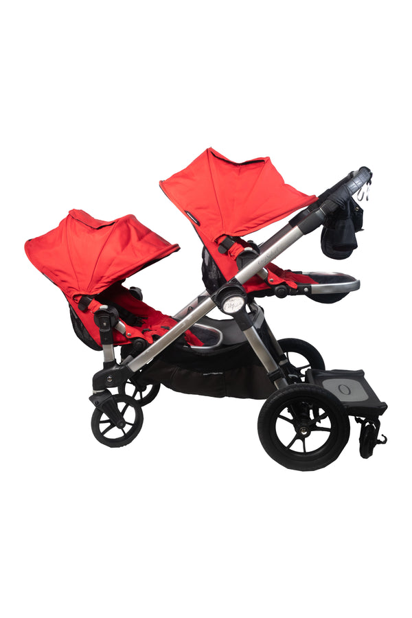 Baby Jogger City Select Stroller - Double - Ruby Red - 2010 - Gently Used - 1