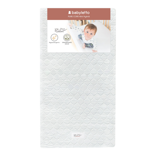Babyletto Pure Core Mini Crib Mattress with Hybrid Waterproof Cover - 1
