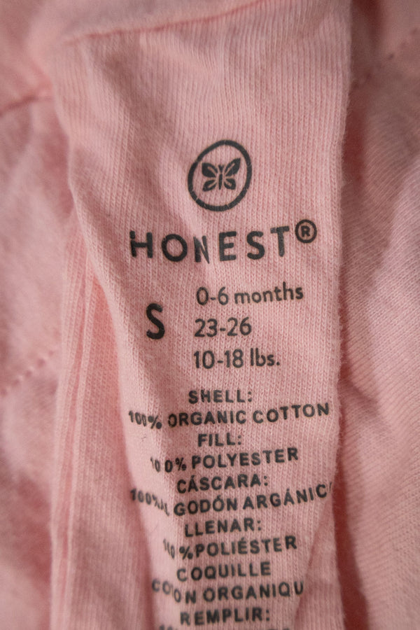 The Honest Company Organic Cotton Interlock Wearable Blanket All Seasons - Love Dot - Small - Gently Used - 3