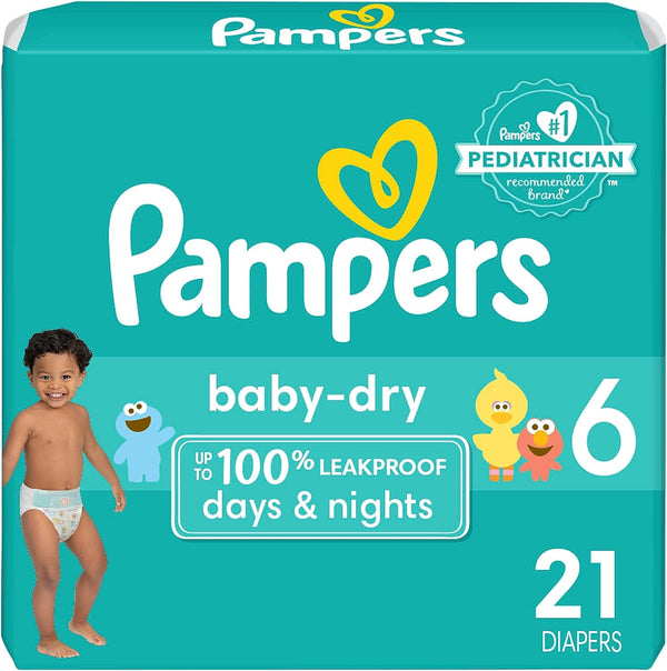 Pampers  Baby Dry Diapers - Size 6 - 21 Count - 1