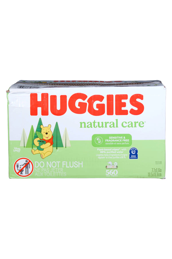 Huggies Natural Care Sensitive Baby Wipes - 10 Packs/560 Wipes - Open Box - 2