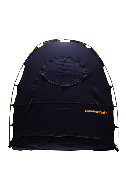 SlumberPod Portable Sleep Pod with Fan 2.0 - Navy with Star Accents