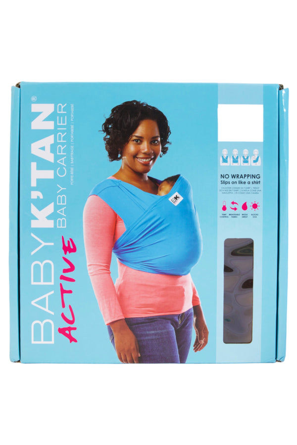 Baby K'tan Active Oasis Baby Carrier - Blue/Turquoise - XS - 3