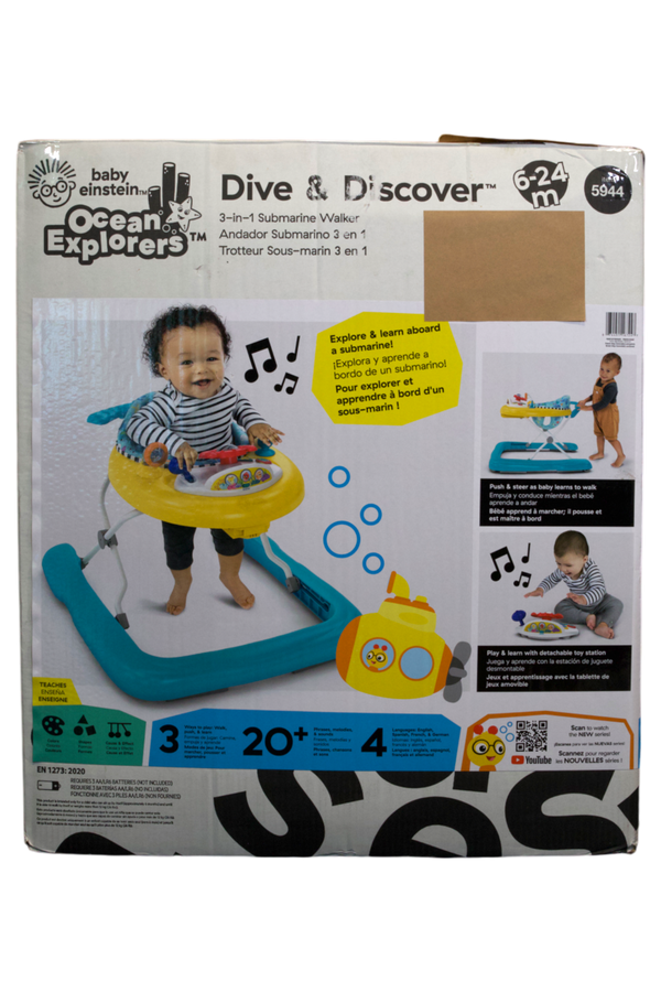 Baby Einstein Dive & Discover 3-in-1 Submarine Baby Walker - Original - 2