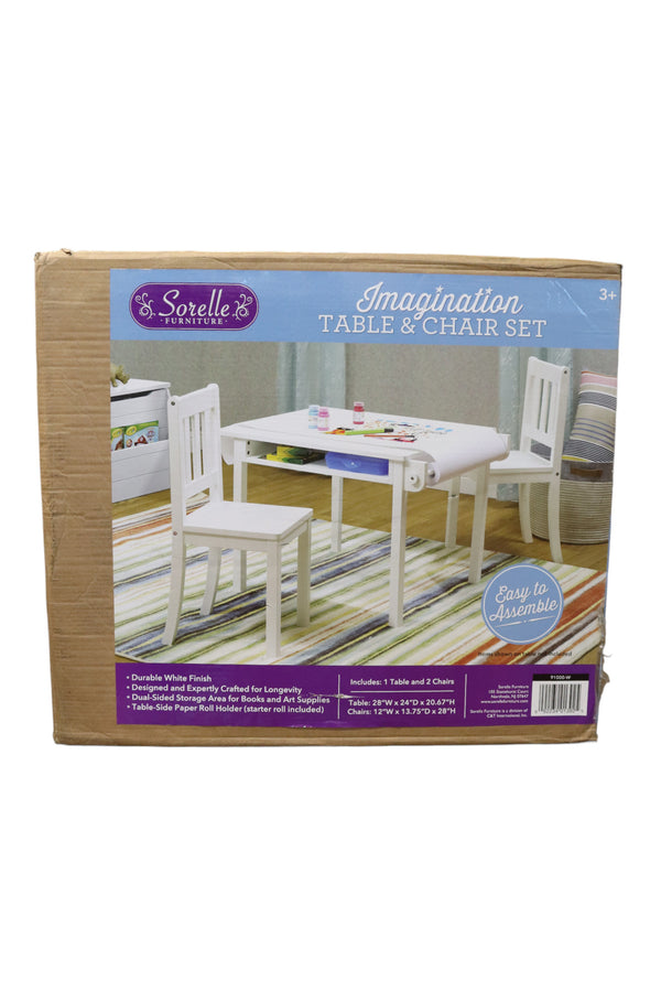 Sorelle Imagination Table and Chair Set - White - 2
