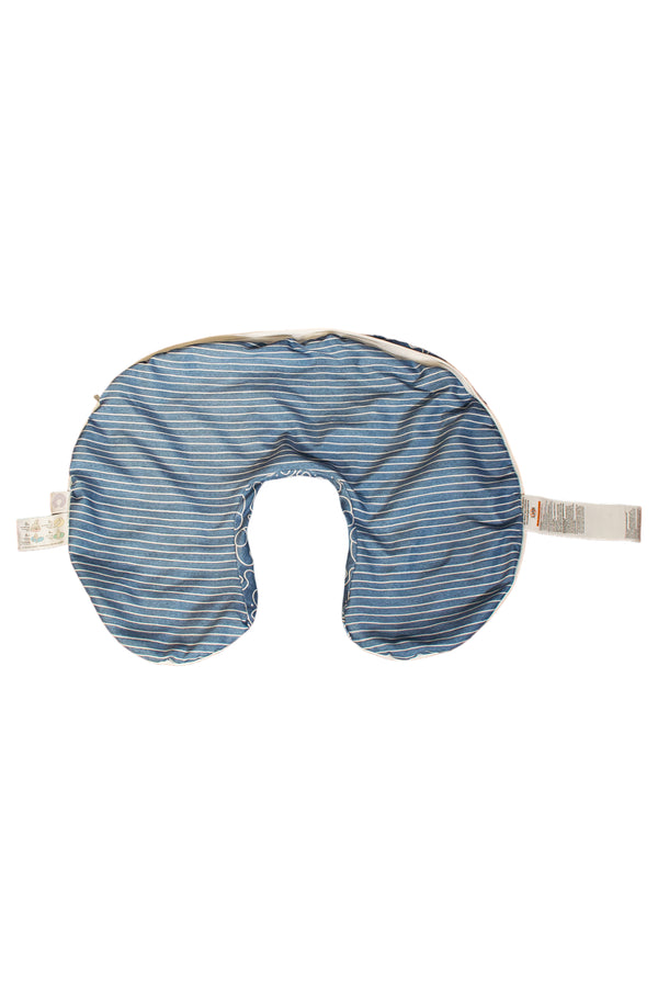 Boppy Microfiber Nursing Pillow Slipcover - Modern Elephant Blue - Gently Used - 2