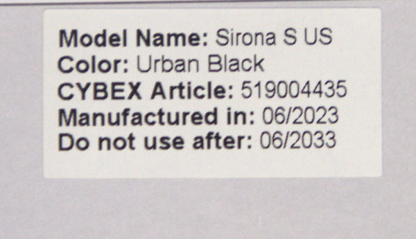 Cybex Sirona S SensorSafe Convertible Car Seat - Urban Black - 2