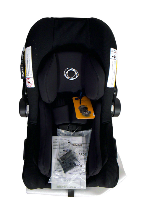 Bugaboo Turtle Air Infant Car Seat with Recline Base by Nuna - Black - 2021 - Open Box