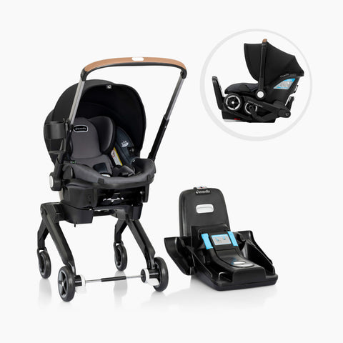 Evenflo Shyft DualRide Infant Car Seat Stroller Combo With Carryall Storage  - Boone