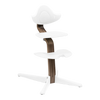 White with Walnut Stem