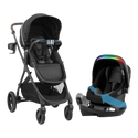 Evenflo Shyft Intuiti+ and Revolve180 LiteMax NXT Travel System with SensorySoothe - 1
