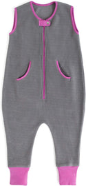 Baby Deedee Sleep Kicker Wearable Blanket - Slate/Hot Pink - 2T - 4T - Like New - 1