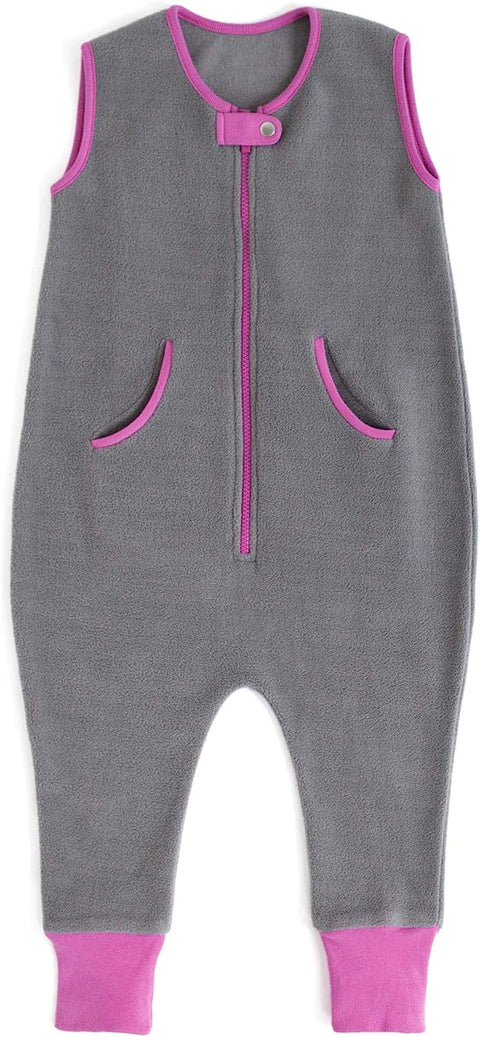 Baby Deedee Sleep Kicker Wearable Blanket - Slate/Hot Pink - 2T - 4T - Like New