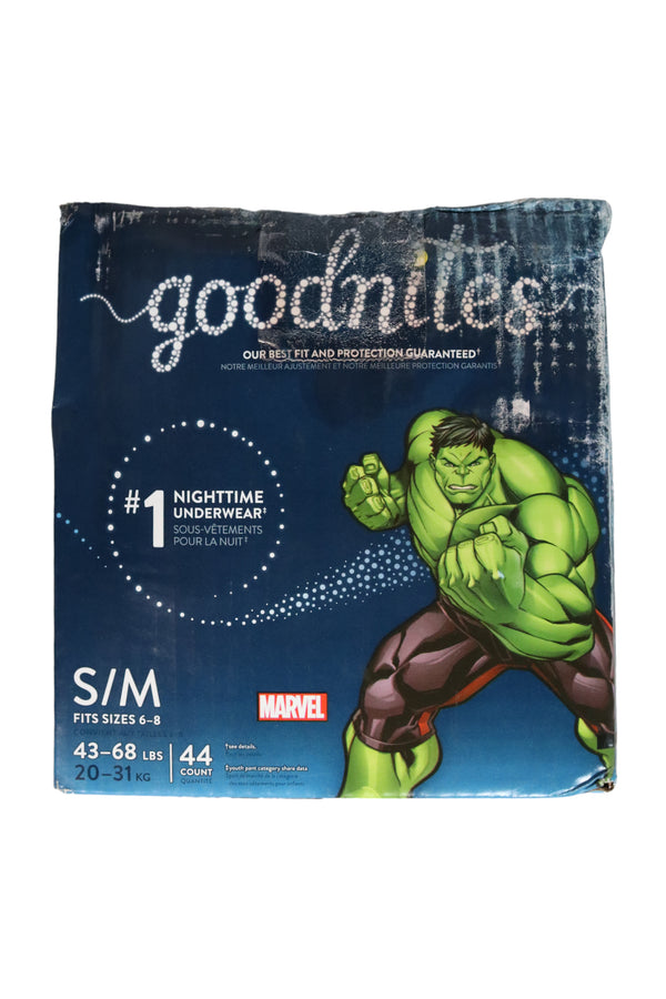 Goodnites Nighttime Underwear - Boys - S/M - 44 Count - Factory Sealed - 1