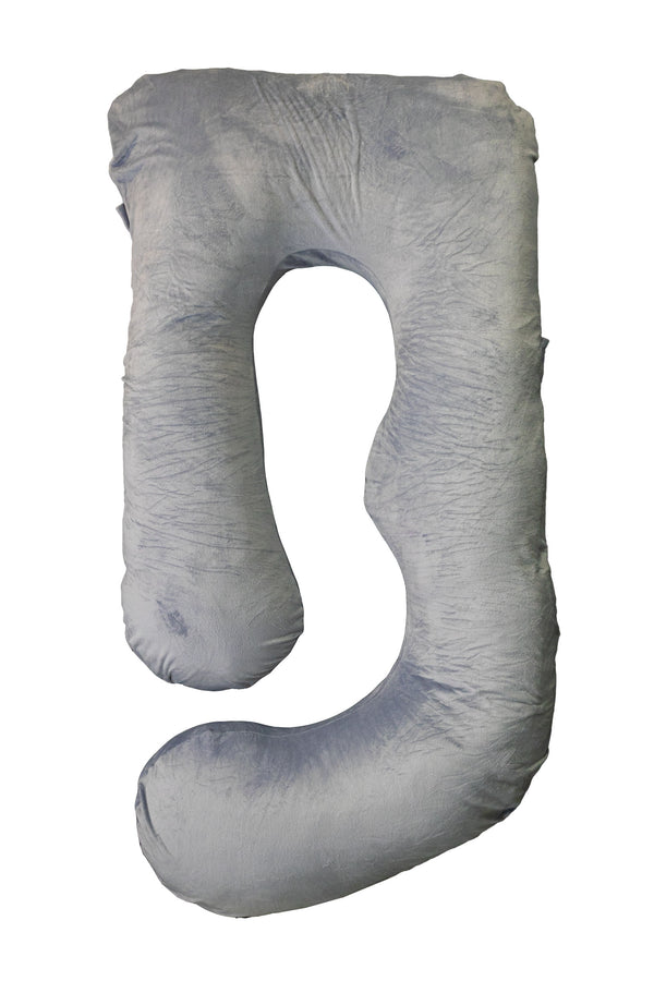 Momcozy Huggable Maternity U Shaped Body Pillow - Grey - Warming Cover - Like New - 1