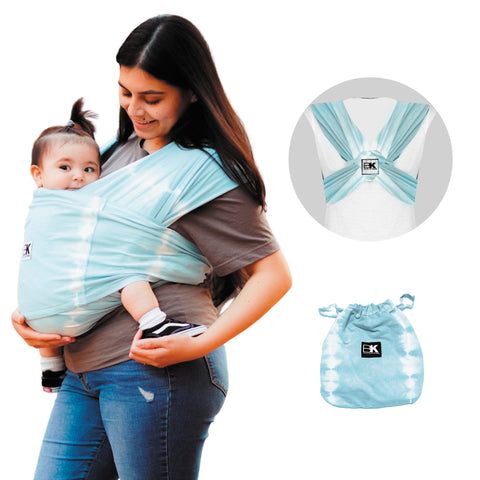 Baby K'tan Original Baby Carrier - Misty Blue - L