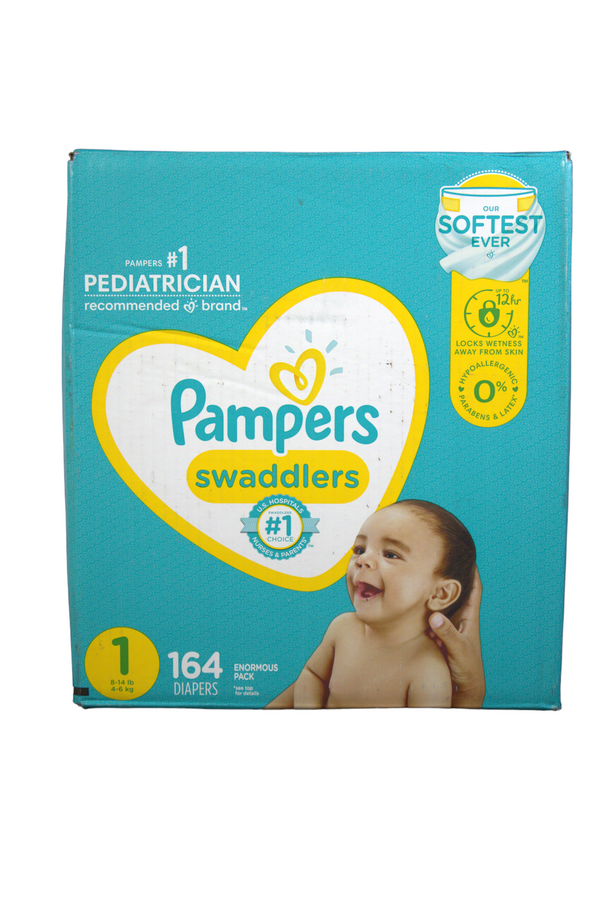 Pampers Swaddlers - Size 1 - 164 count  - Factory Sealed - 1