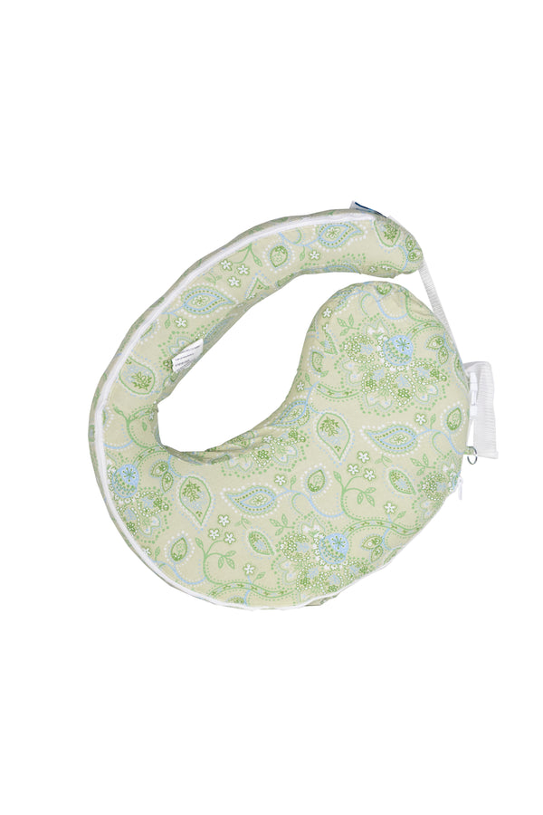 My Brest Friend Inflatable Travel Nursing Pillow - Green Pasiley  - Gently Used - 2