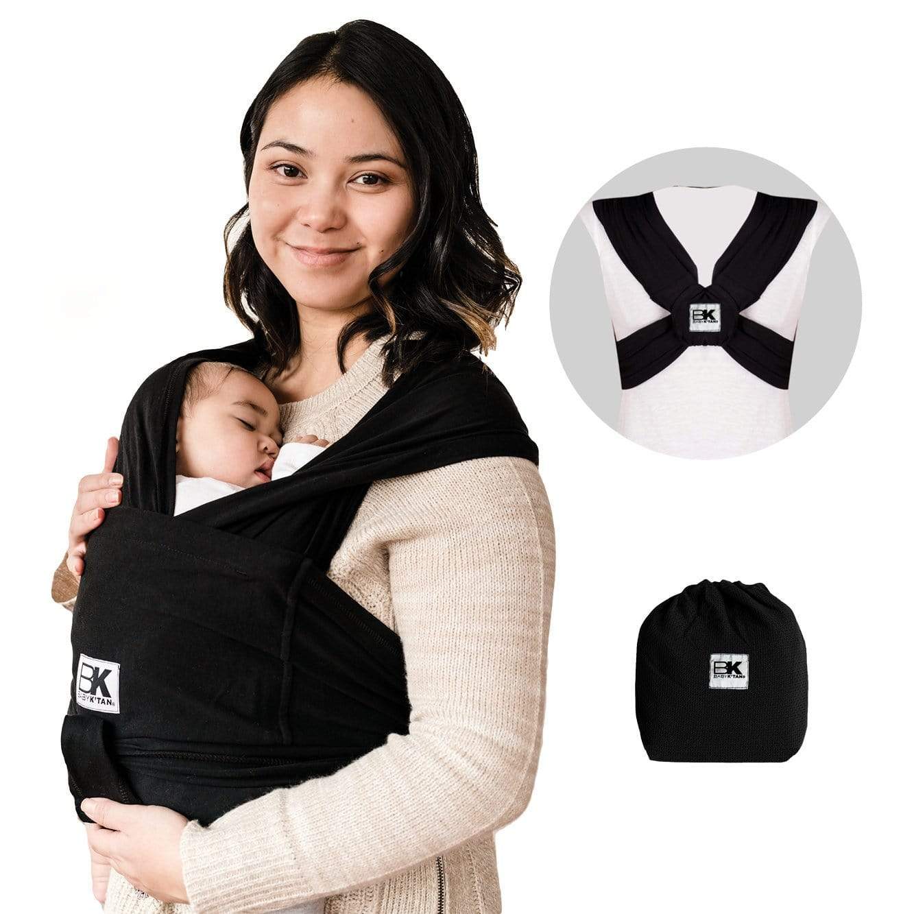 Baby K'tan Original Baby Carrier Black XS Stork Exchange