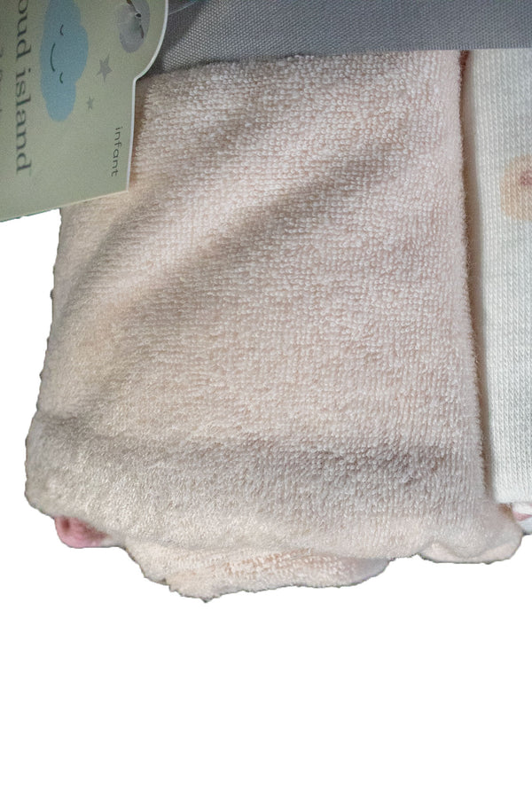 Cloud Island Infant Hooded Towel - Prairie Floral - 3 Pack - Like New - 5