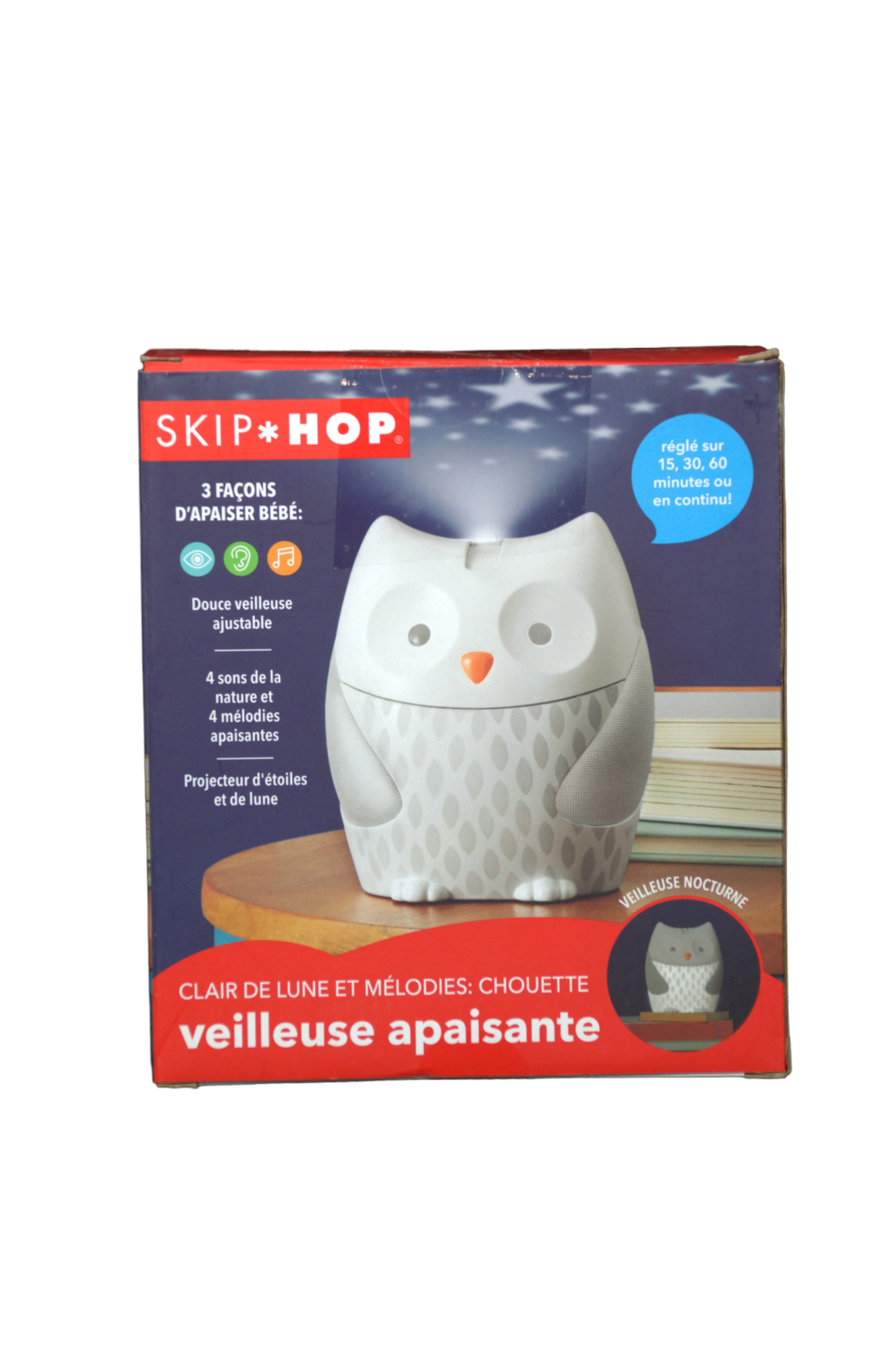 Skip hop moonlight & online melodies owl nightlight soother