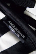 AMAZLINEN Car Seat Cover - Black and White Stripes - 14