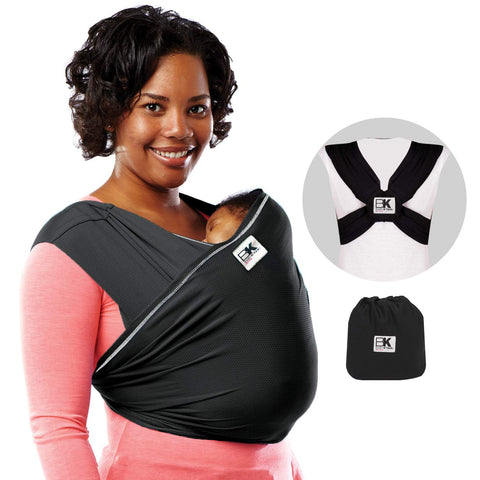Baby K'tan Active Baby Carrier - Black - L