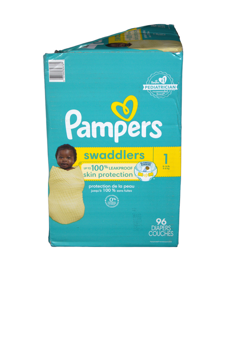Pampers Swaddlers - Size 1 - 96 Count - Factory Sealed