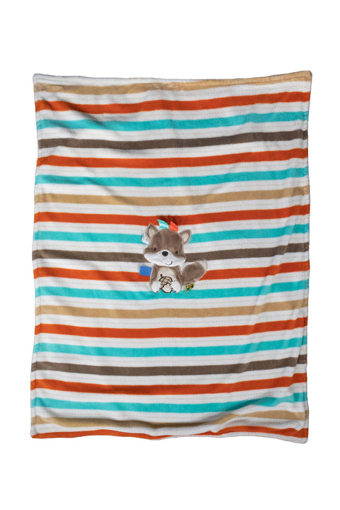 Taggies Baby Blanket - Striped Acorn