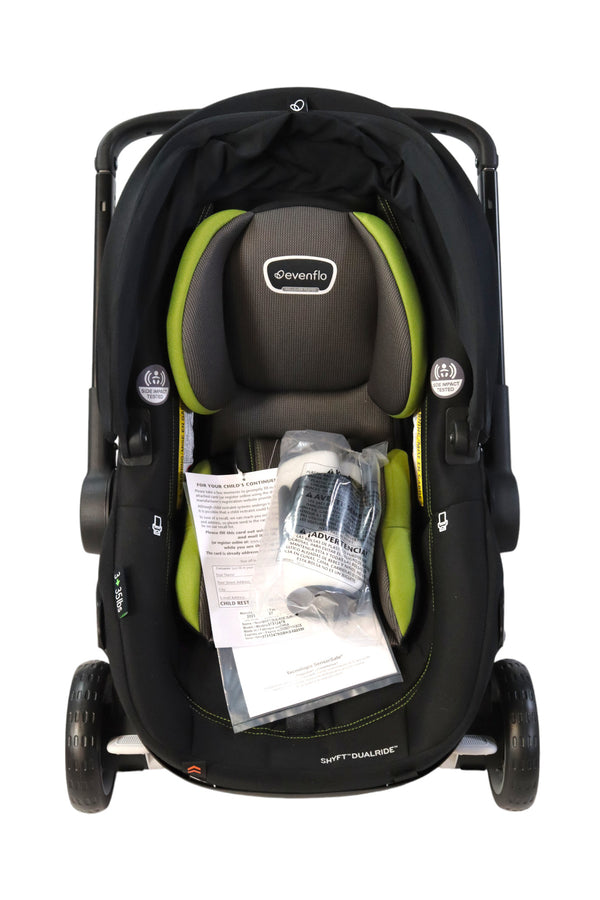 Evenflo Shyft DualRide Infant Car Seat Stroller Combo With Carryall Storage  - Durham - 2
