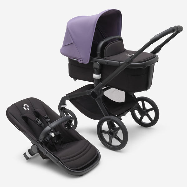 Bugaboo Fox 5 Complete Stroller - Black/Midnight Black-Astro Purple - 1